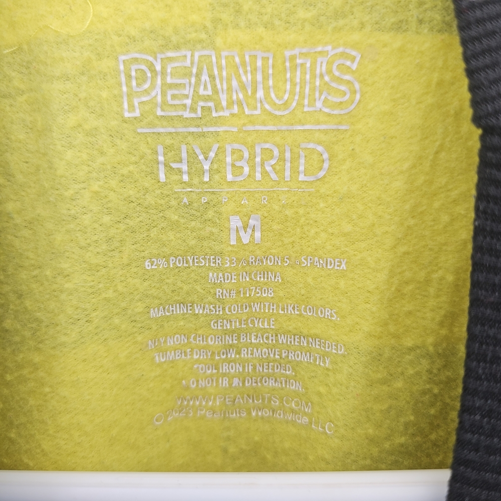 Peanuts Yellow Crewneck Sweatshirt with Black Trim - Picture 2 of 3